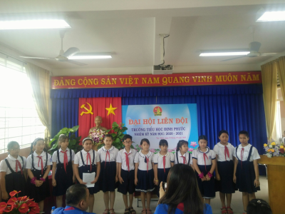 ĐẠI HỘI LIÊN ĐỘI TRƯỜNG TIỂU HỌC ĐỊNH PHƯỚC NĂM HỌC 2020-2021