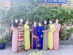 Nữ CĐV trường TH Định Phước hưởng ứng "Tuần lễ áo dài" năm 2022